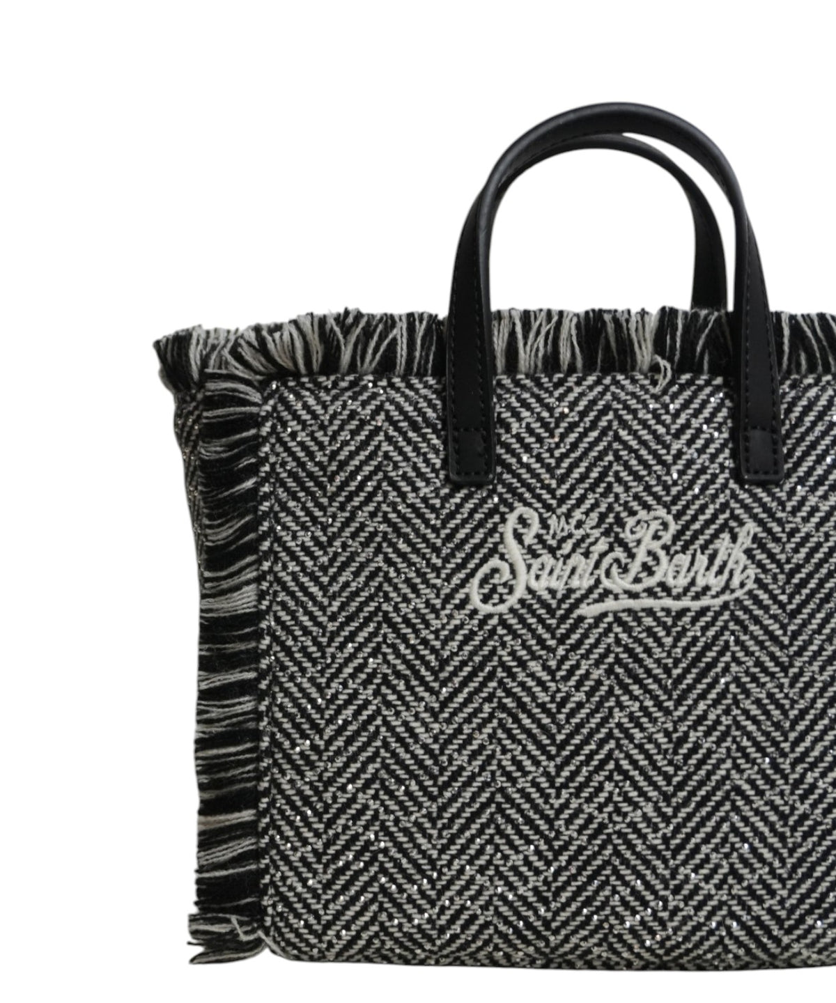 Vanity Mini-taske i sildebensuld med strass