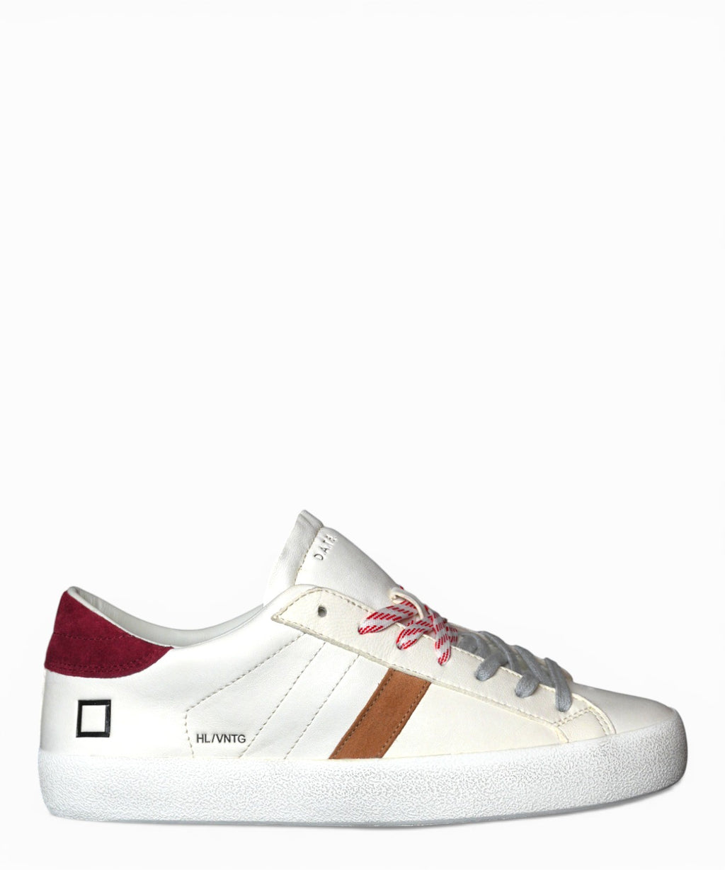 Sneakersy D.A.T.E. Hill Low Vintage Calf Ivory/Red