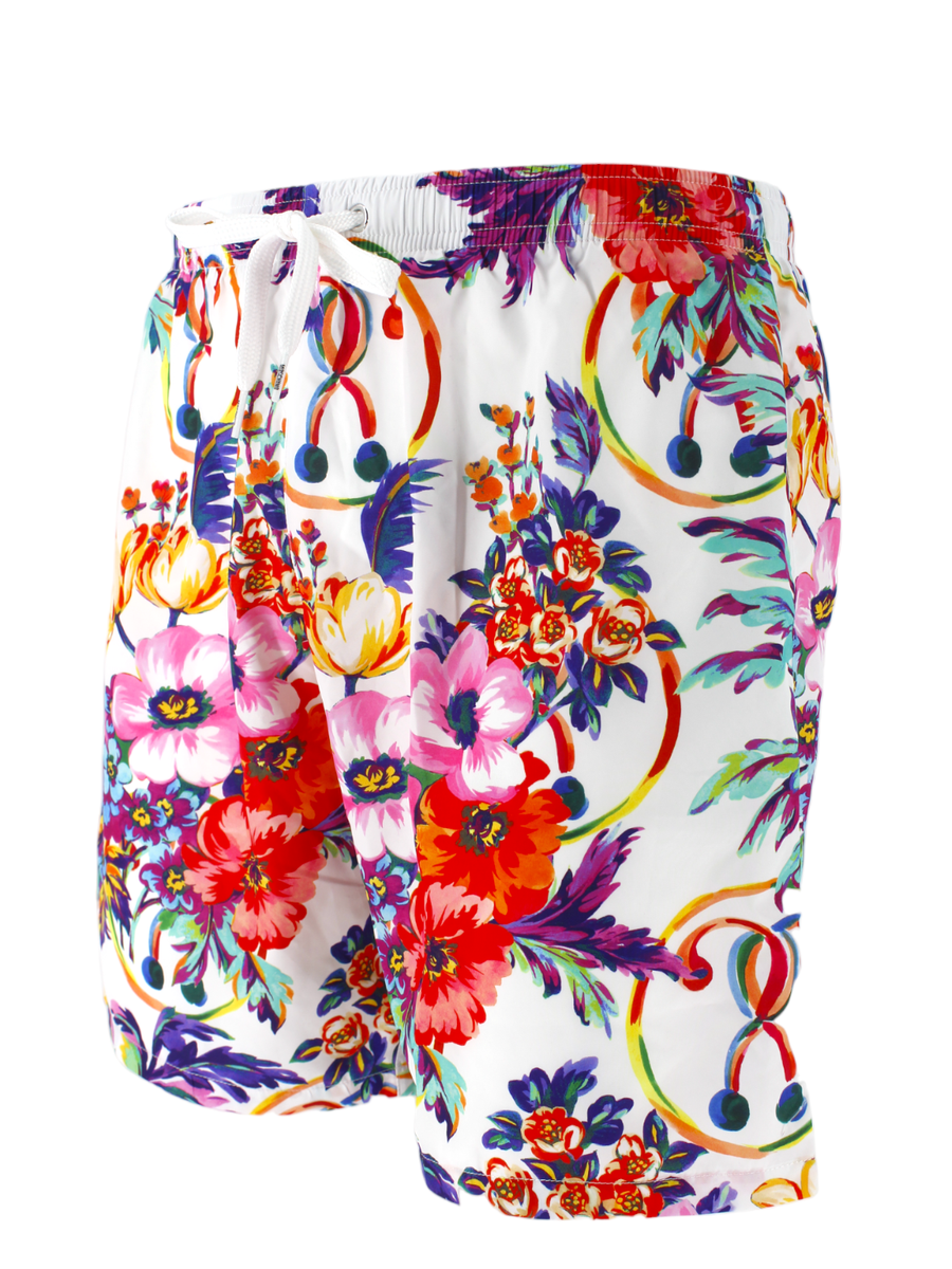 Boxer da bagno stampa fiori-Costumi da bagno-Moschino-Vittorio Citro Boutique