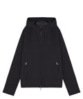 Emporio Armani Blouson con Cappuccio in Tessuto Goffrato con Zip