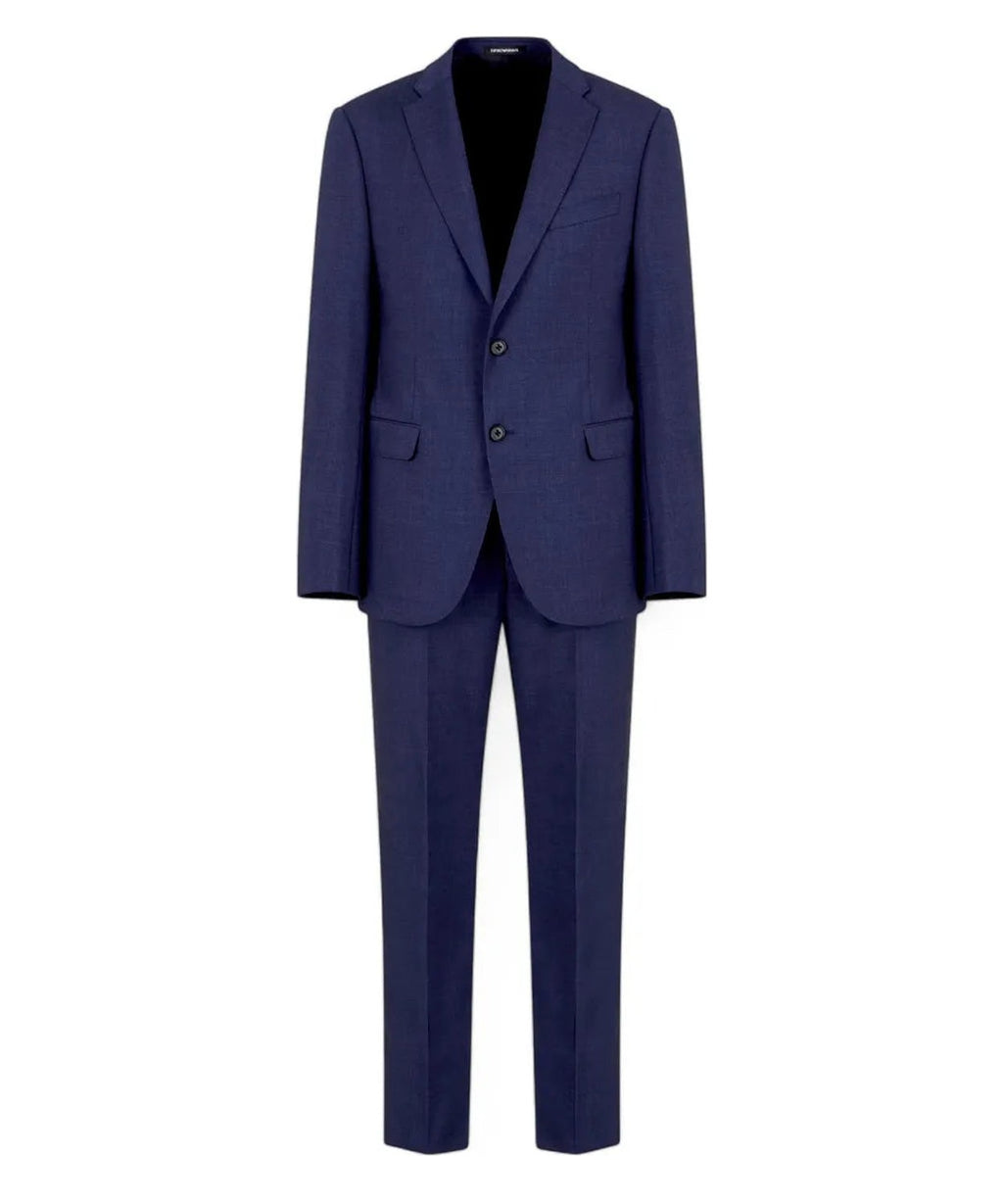 Abito Slim Fit in Fresco Lana Natural Stretch-Emporio Armani-Abiti-Vittorio Citro Boutique