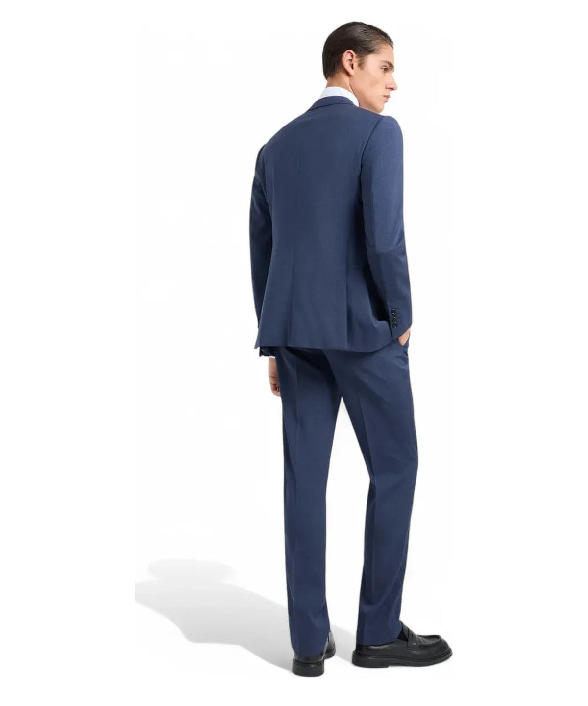 Abito Slim Fit in Fresco Lana Natural Stretch-Emporio Armani-Abiti-Vittorio Citro Boutique