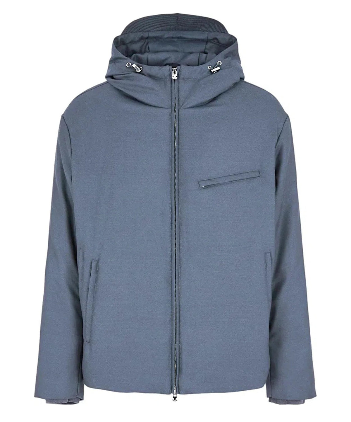 Blouson Emporio Armani Travel Essential – Full Zip in Misto Lana Vergine Water Resistant-Emporio Armani-Piumini-Vittorio Citro Boutique