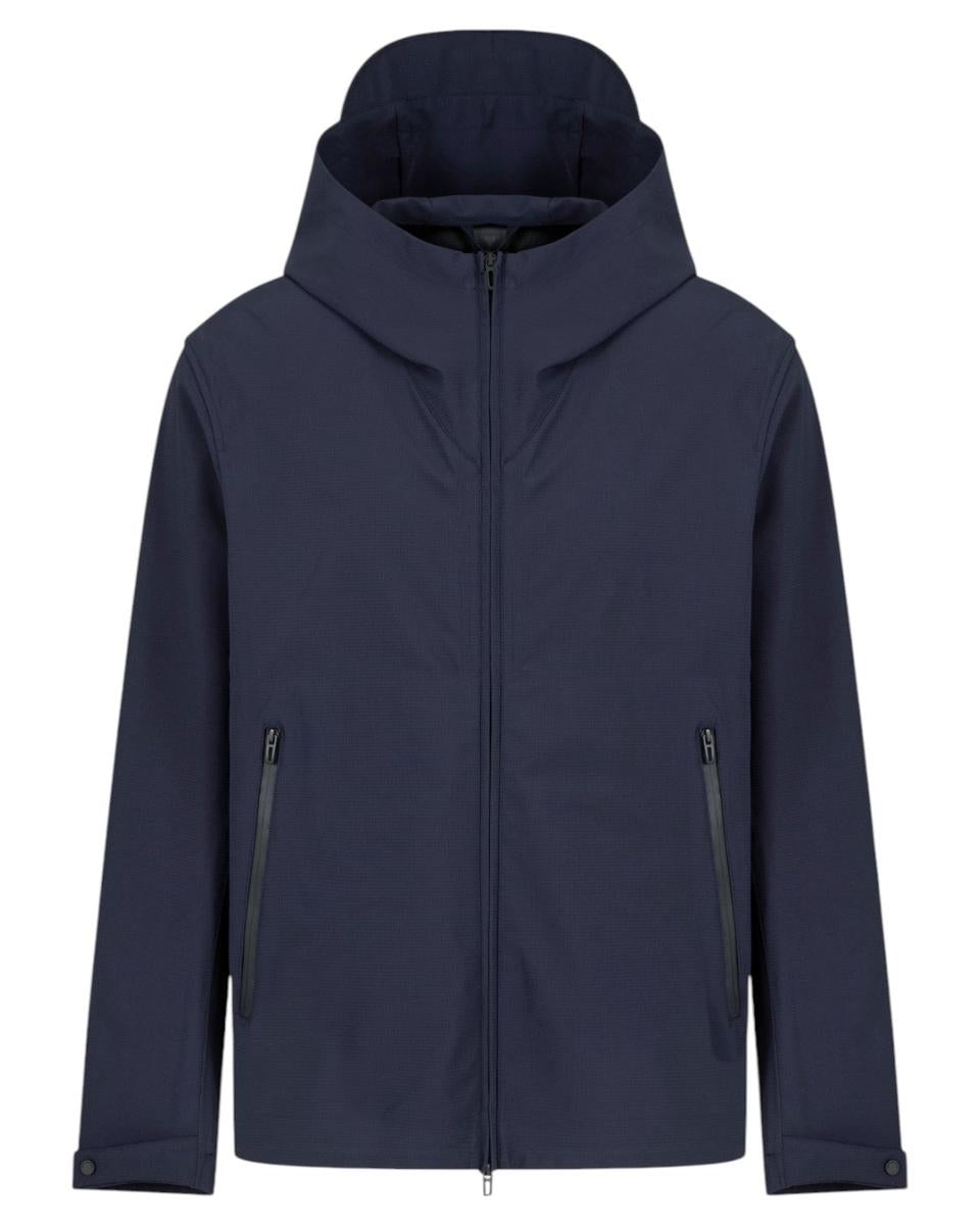 Blouson con Cappuccio in Nylon Water Repellent-Emporio Armani-Giacche-Vittorio Citro Boutique