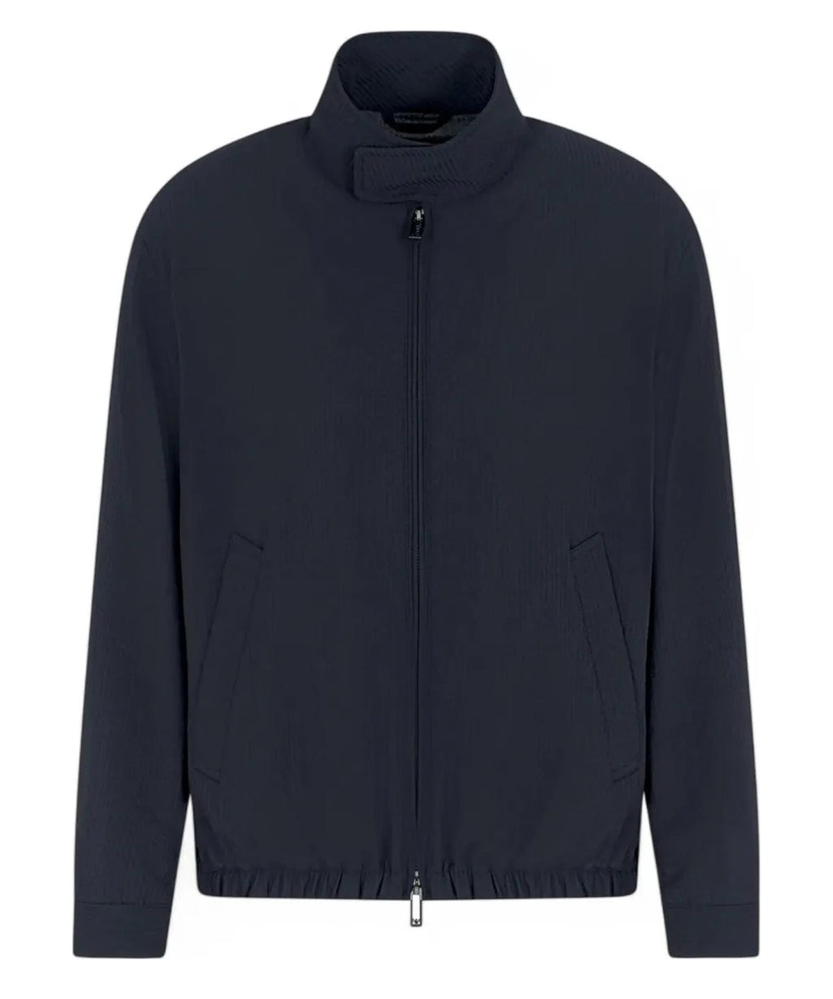 Blouson in Nylon Seersucker Leggero con Zip-Emporio Armani-Giacche-Vittorio Citro Boutique