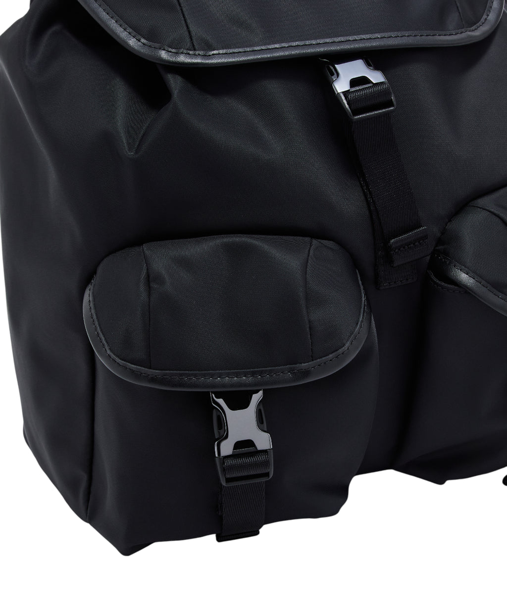 Emporio Armani Nylon and Regenerated Leather Backpack