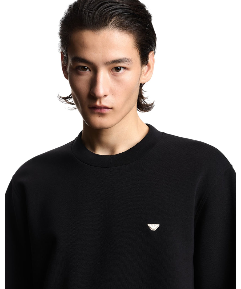 Felpa Emporio Armani Uomo Girocollo in Stretch