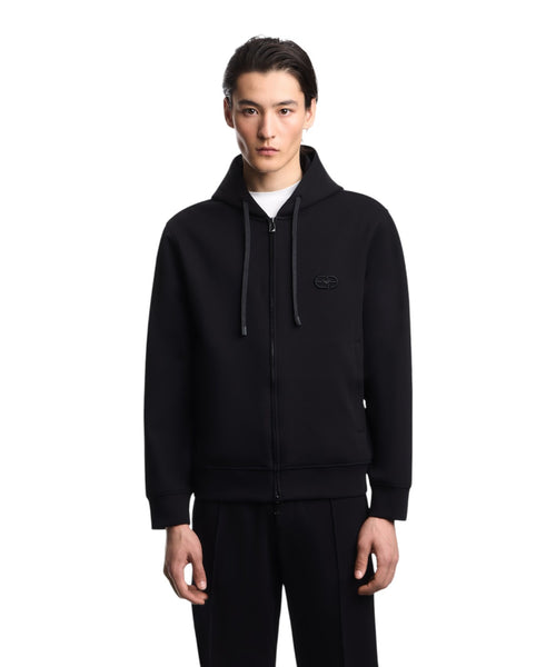 Felpa Emporio Armani Uomo con Cappuccio e Zip