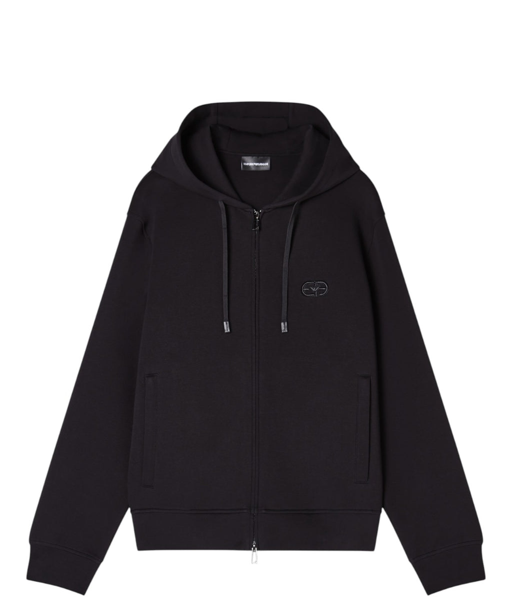 Felpa Emporio Armani Uomo con Cappuccio e Zip