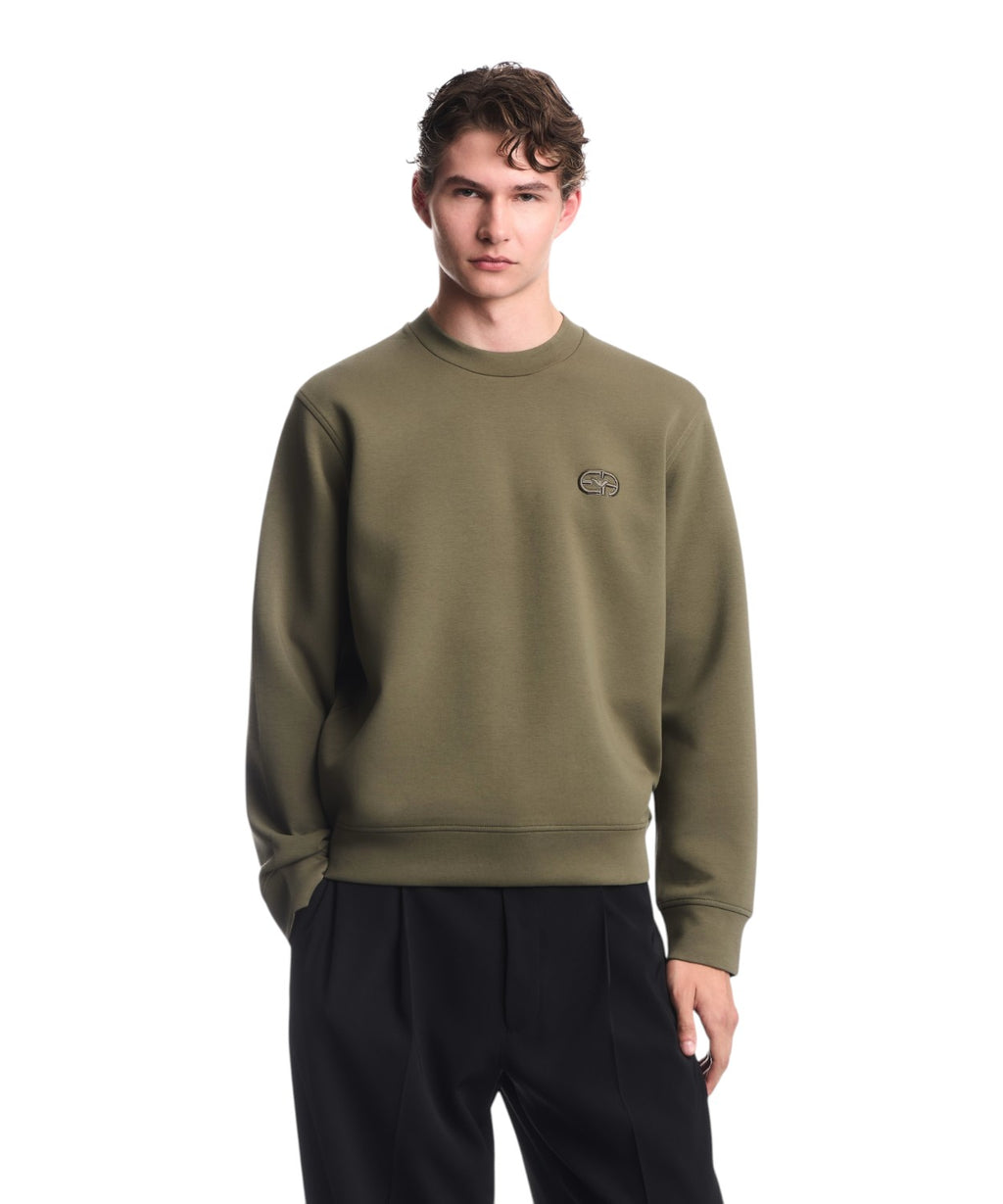 Felpa Armani Uomo Essentials in Jersey Stretch