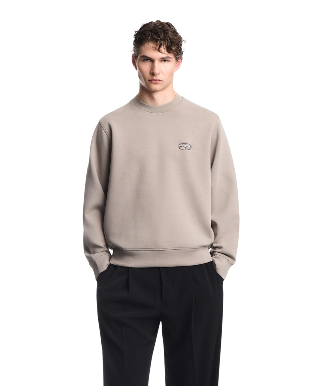 Felpa Emporio Armani Uomo Essentials in Jersey Stretch