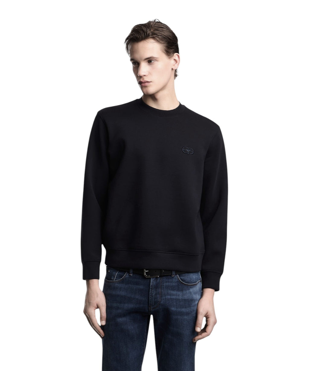Felpa Emporio Armani Uomo Essentials in Jersey Stretch