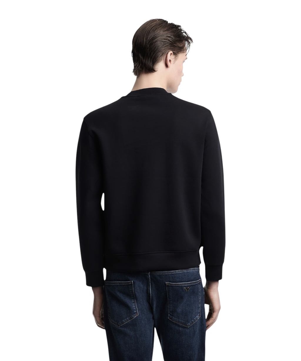 Felpa Emporio Armani Uomo Essentials in Jersey Stretch