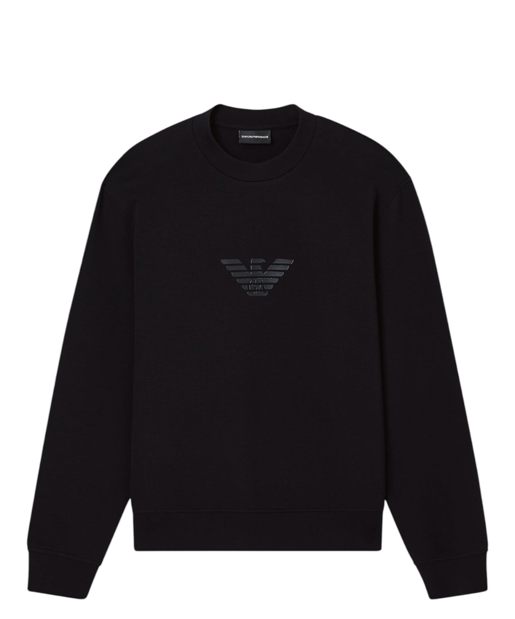 Felpa Emporio Armani Uomo Essentials in Jersey Stretch