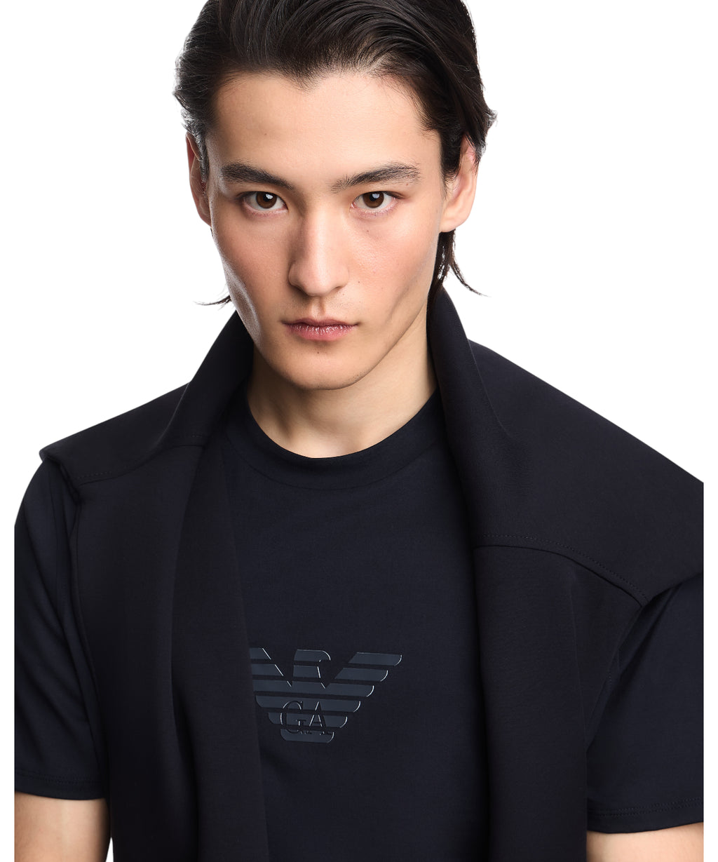 Vyriški marškinėliai iš Pima medvilnės Emporio Armani Essentials