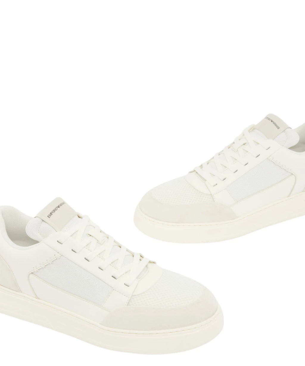 Emporio Armani Cordura® Suede Mesh Sneakers