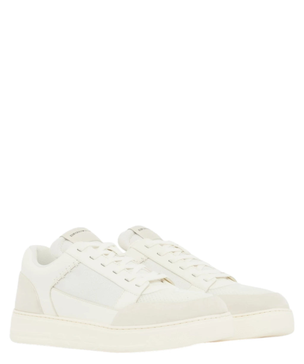 Emporio Armani Cordura® Suede Mesh Sneakers