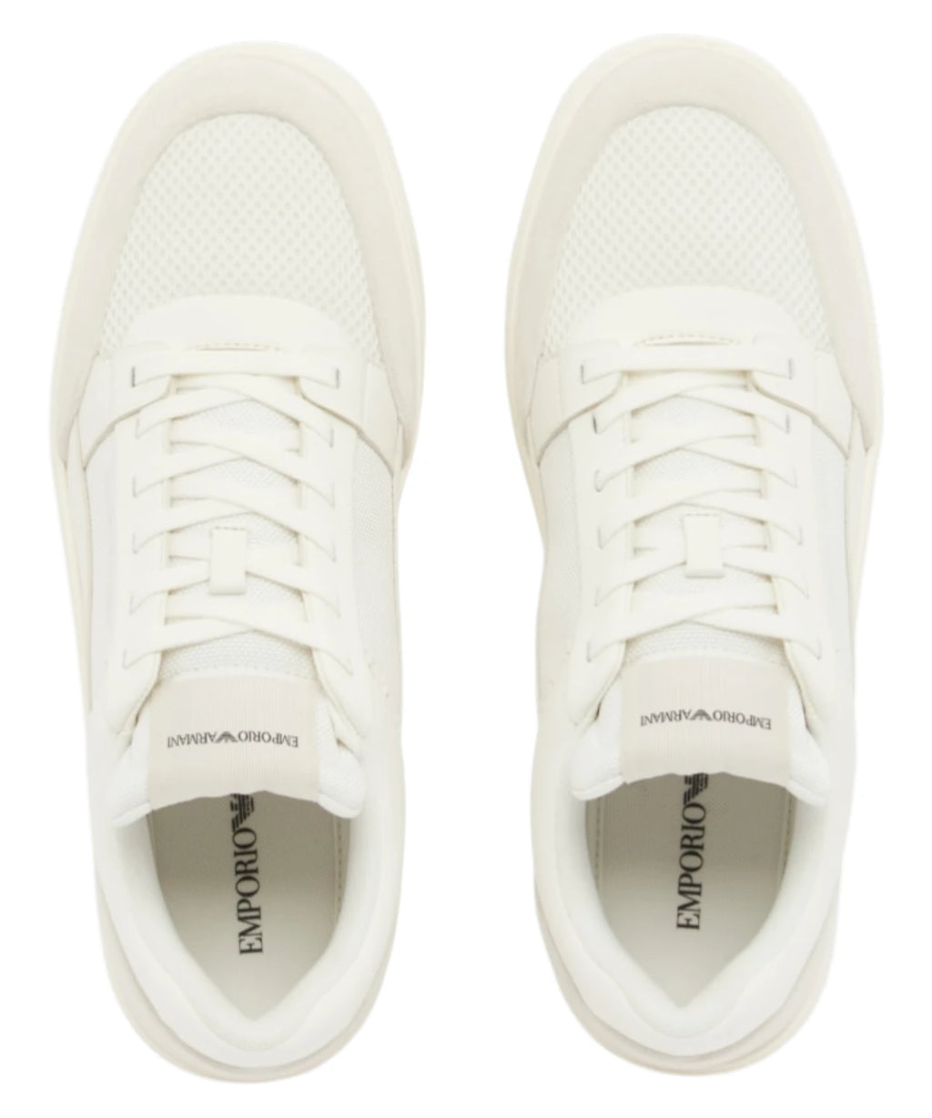 Emporio Armani Cordura® Suede Mesh Sneakers