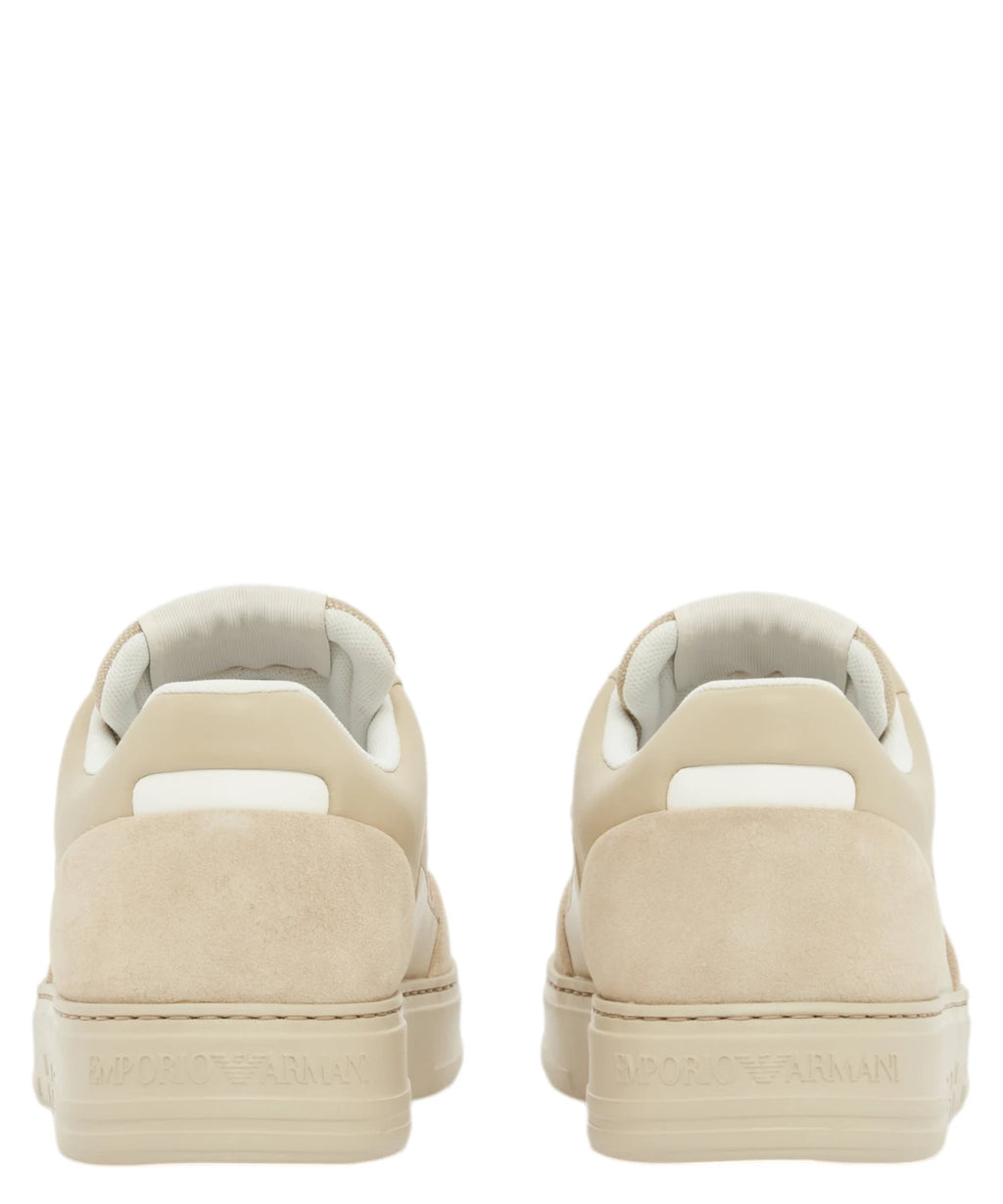 Emporio Armani Cordura® Suede Mesh Sneakers with Comfort