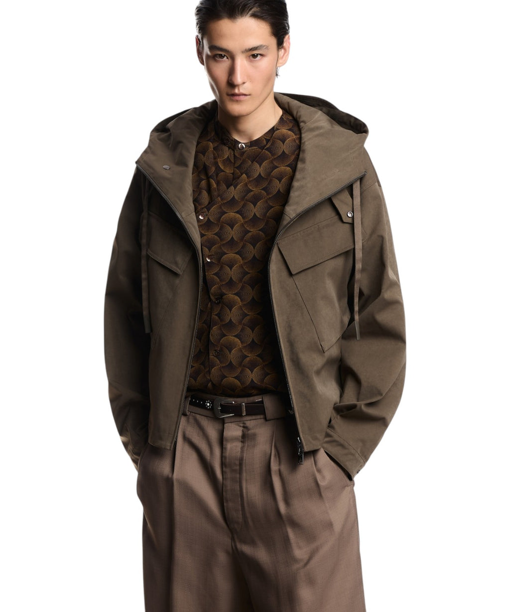 Camicia viscosa con collo guru - Eleganza e stile