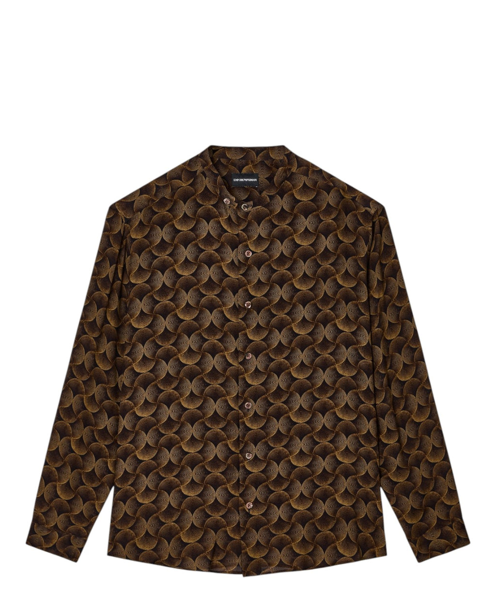 Camicia viscosa con collo guru - Eleganza e stile