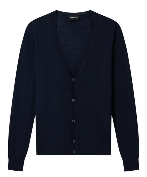 Cardigan Emporio Armani Uomo in Pura Lana Vergine