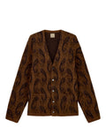 Cardigan Paisley Uomo in Lana Mohair Emporio Armani
