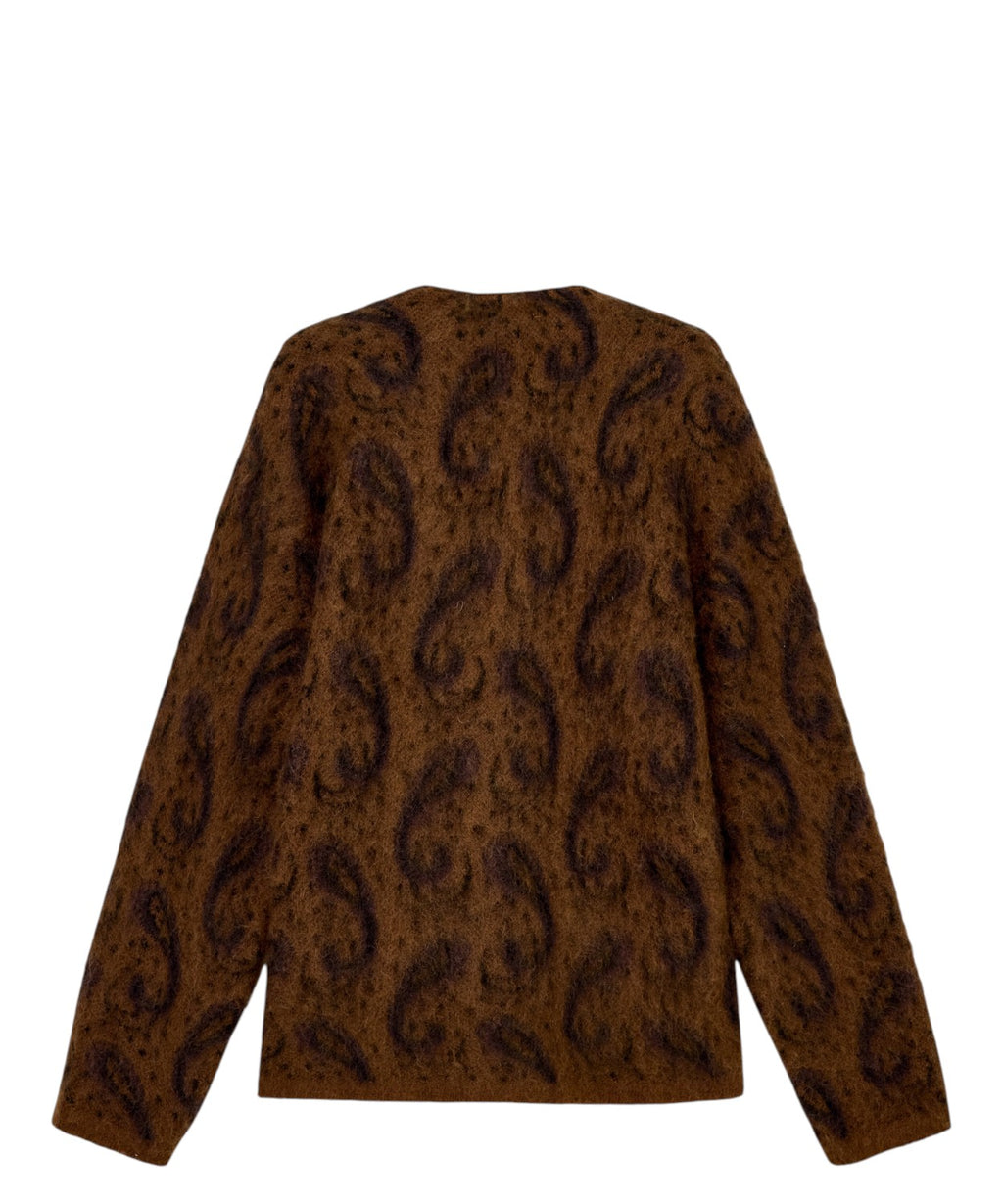 Cardigan Paisley Uomo in Lana Mohair Emporio Armani