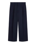 Pantaloni Uomo Cotone Gamba Dritta con Piega