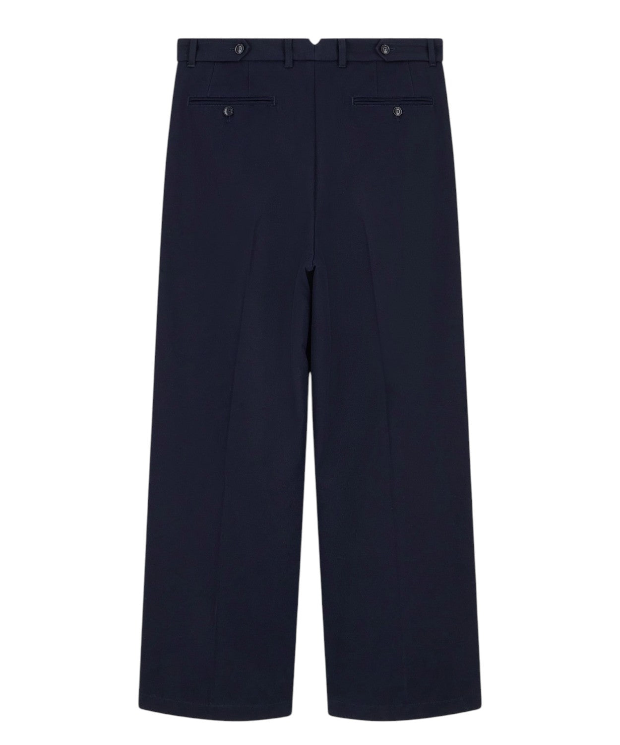 Pantaloni Uomo Cotone Gamba Dritta con Piega
