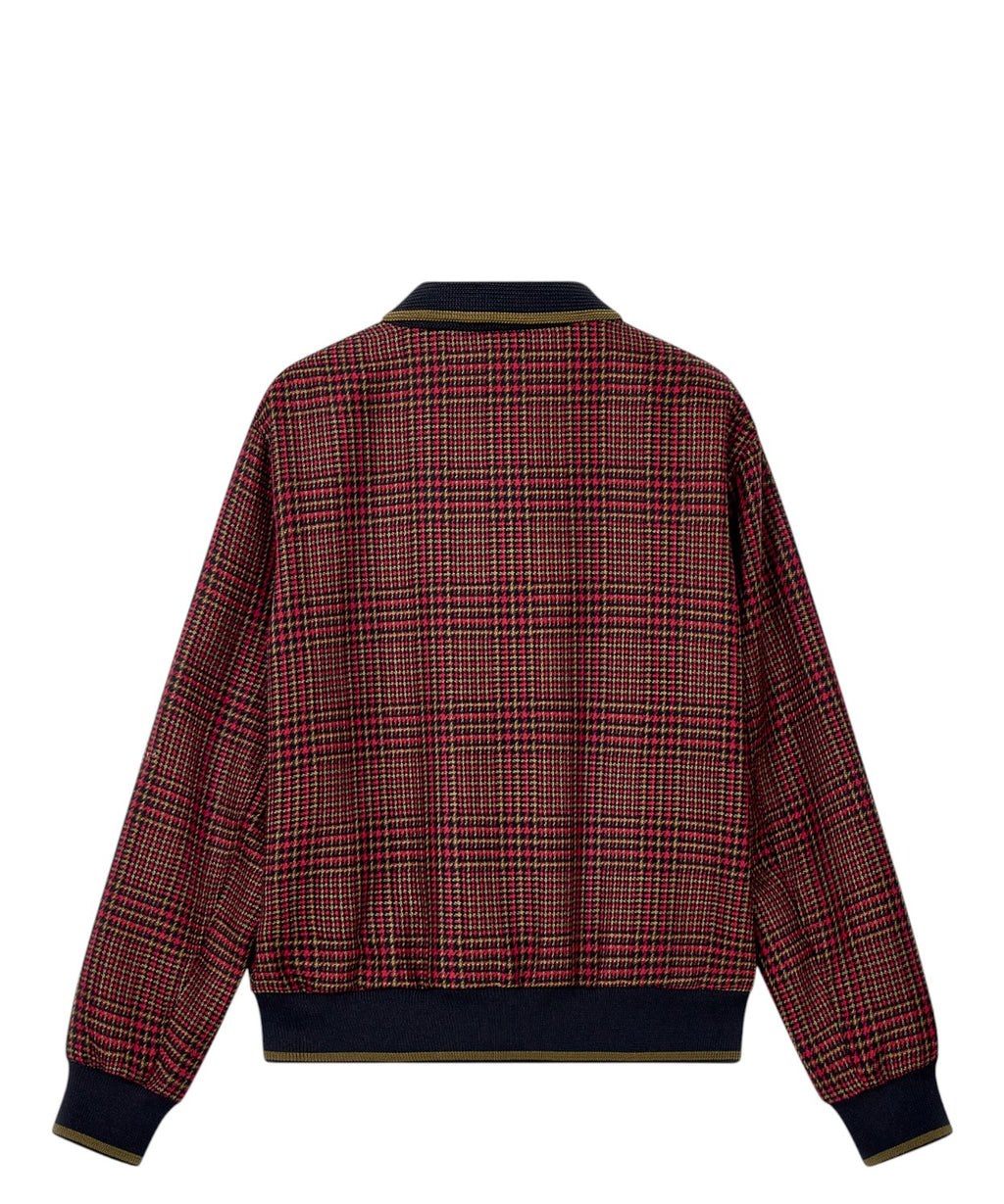 Bomber Uomo Over in Tweed di Lana Vergine