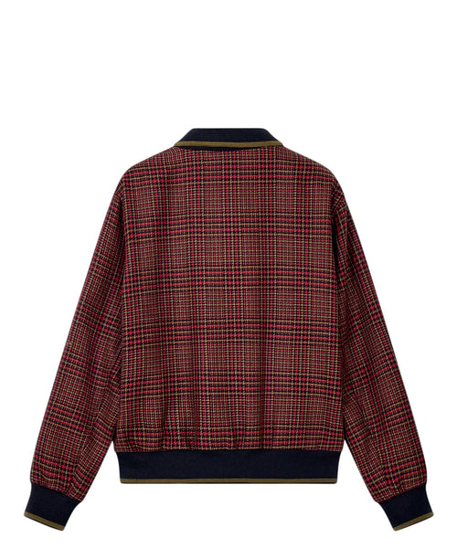 Bomber Uomo Over in Tweed di Lana Vergine