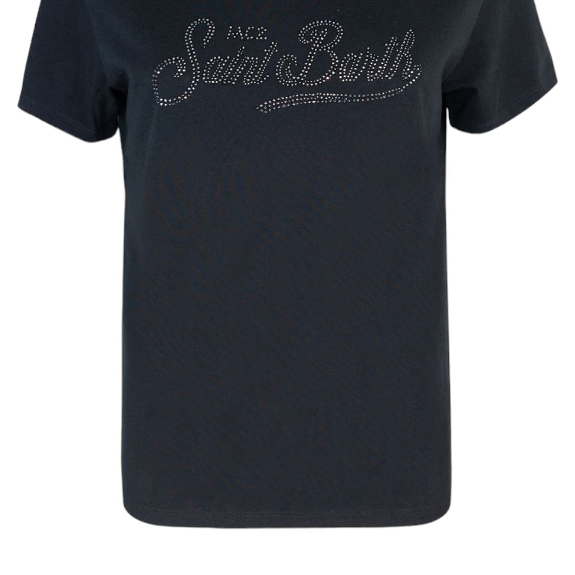 T-shirt in Cotone con Stampa Strass St. Barth-Mc2 Saint Barth-T-shirt-Vittorio Citro Boutique