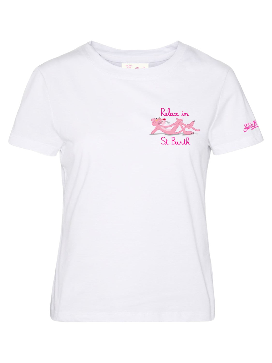 T-shirt "Pantera Rosa - Relax a St. Barth-Mc2 Saint Barth-T-shirt-Vittorio Citro Boutique
