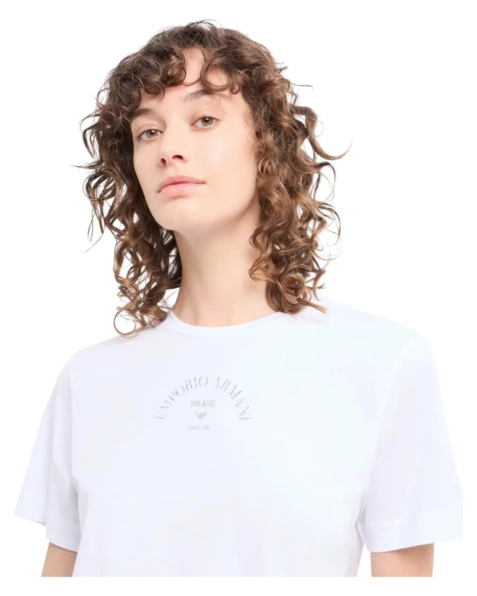 T-shirt in Light Jersey con Nodo-Emporio Armani-T-shirt-Vittorio Citro Boutique