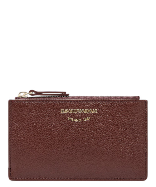 Portacarte Emporio Armani in Pelle Bottalata con Zip
