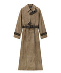 Trench Emporio Armani EA Signature in Pelle Scamosciata