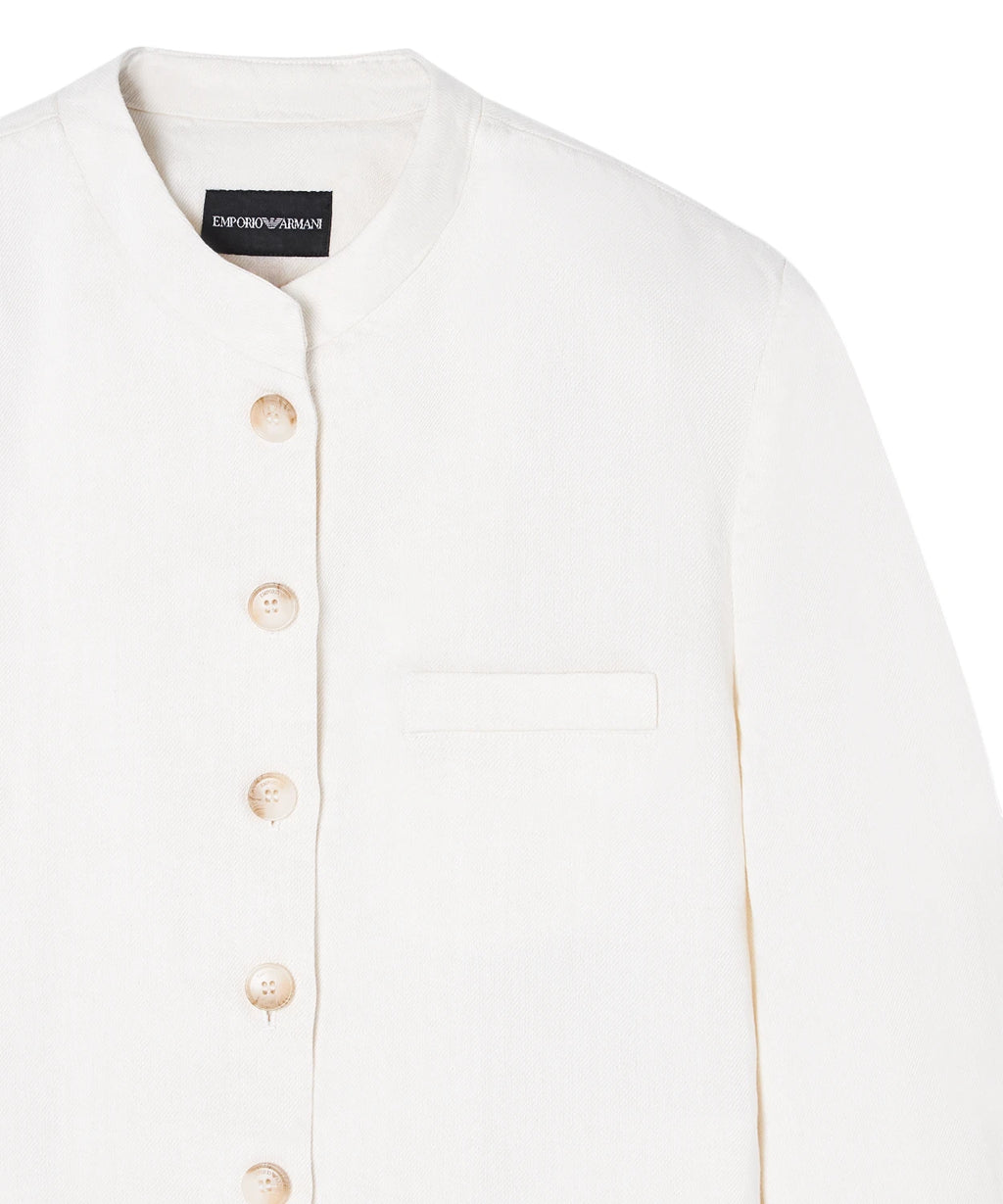 Emporio Armani jassen van linnen en lyocell