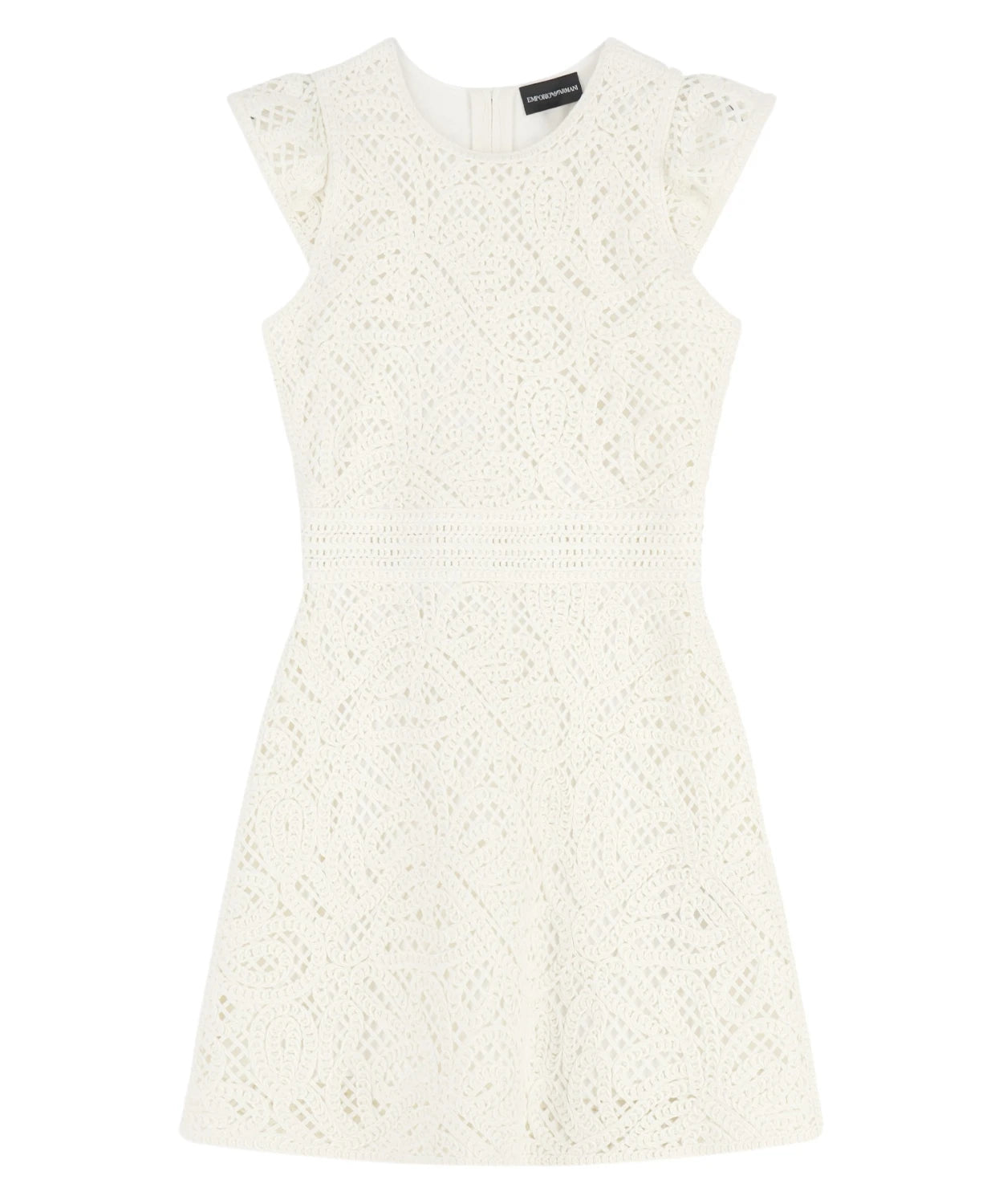 Sukienka makramowa w kwiaty z eleganckim haftem Cornely