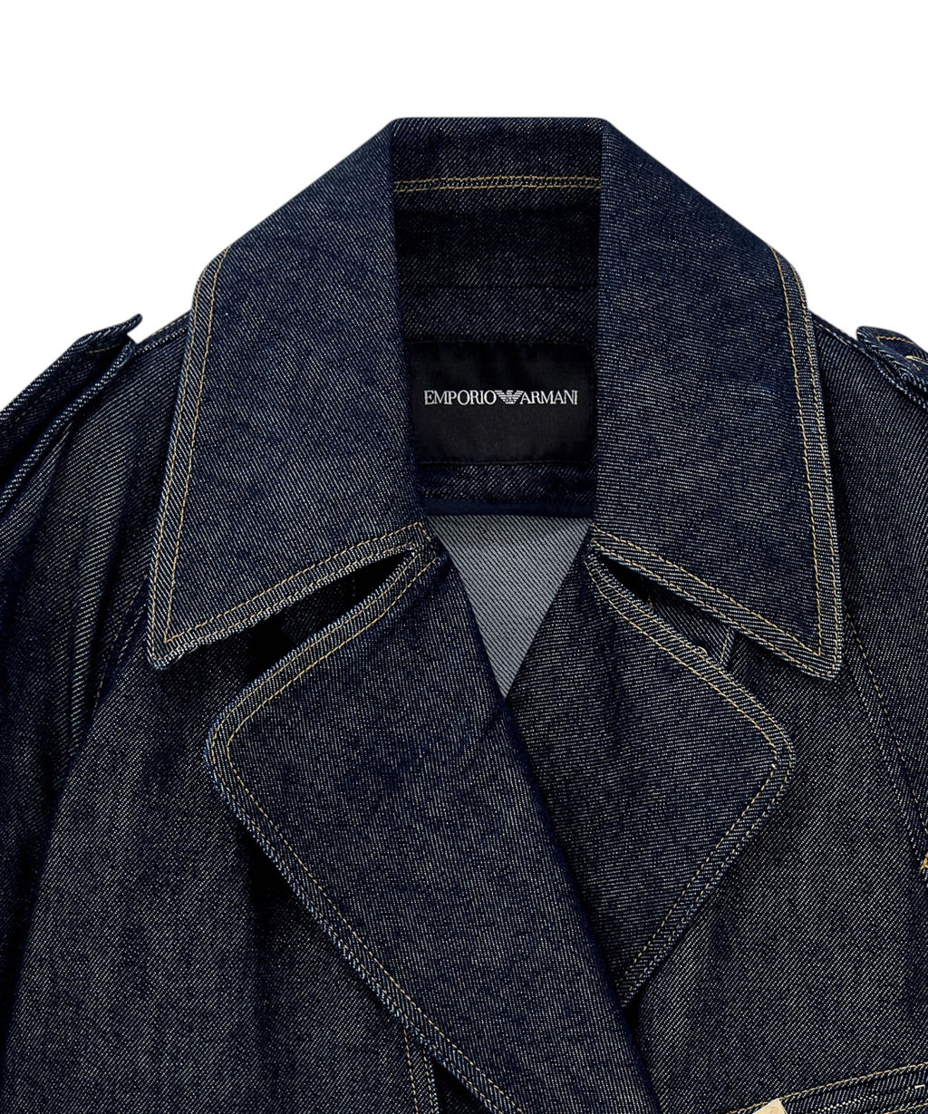 Giacche Donna in Denim Over con Cintura e Spalline