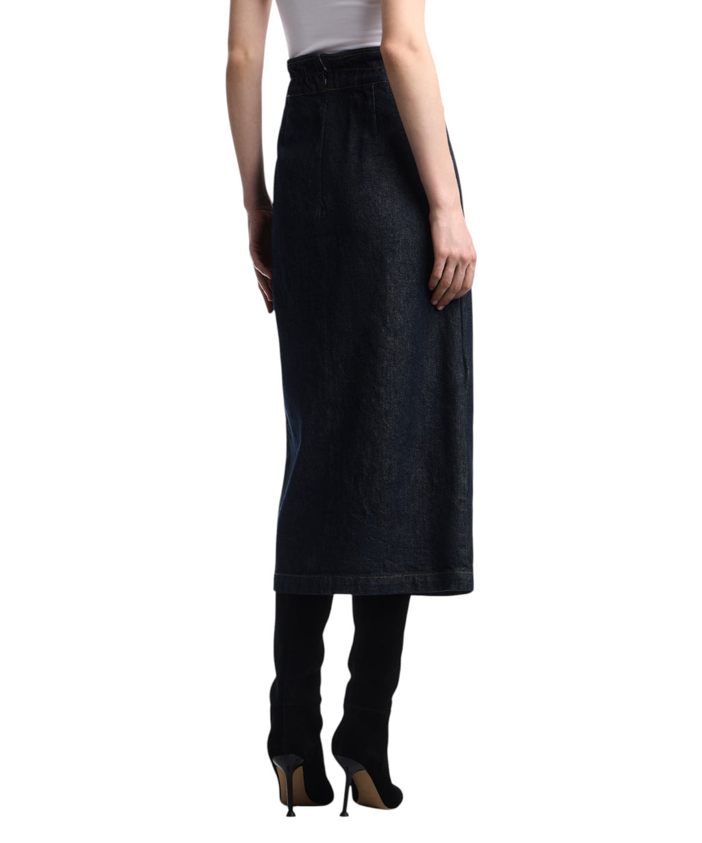Gonna Denim di Cotone Regular Fit per Donna