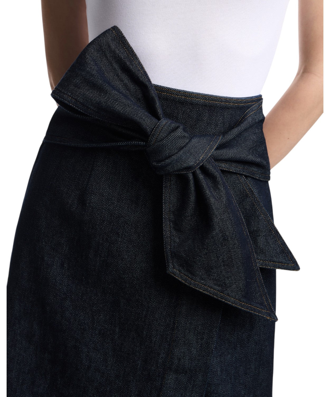 Gonna Denim di Cotone Regular Fit per Donna
