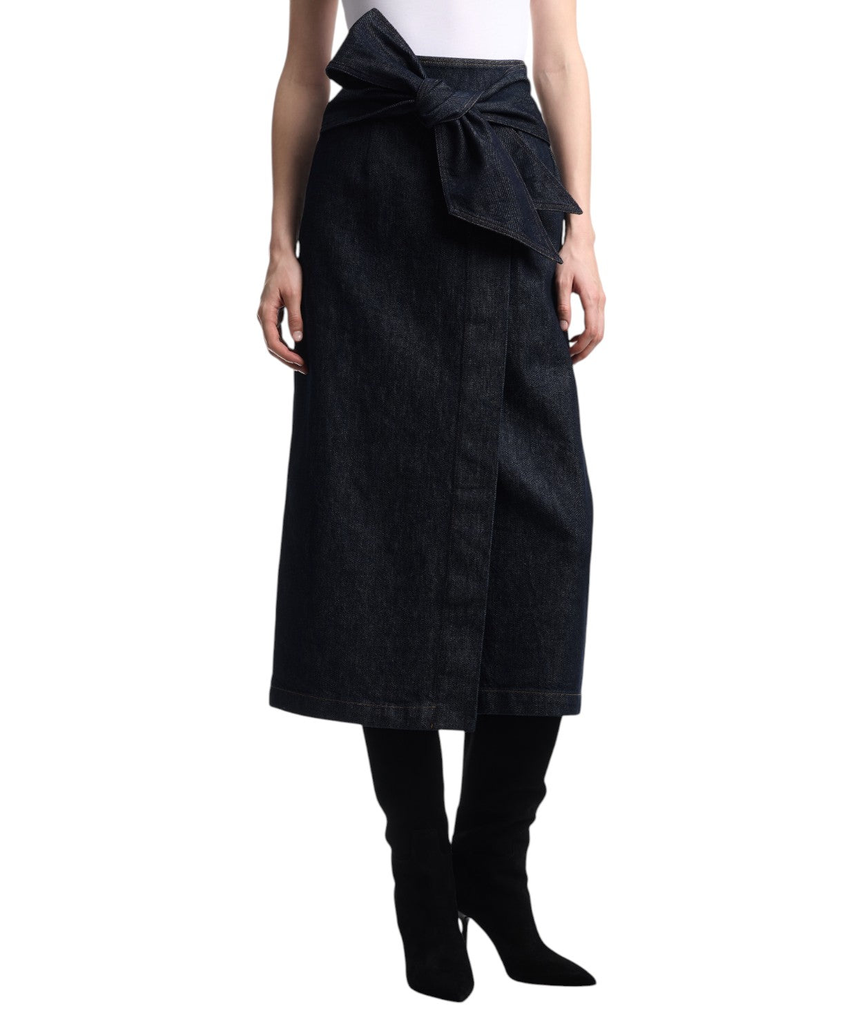 Gonna Denim di Cotone Regular Fit per Donna