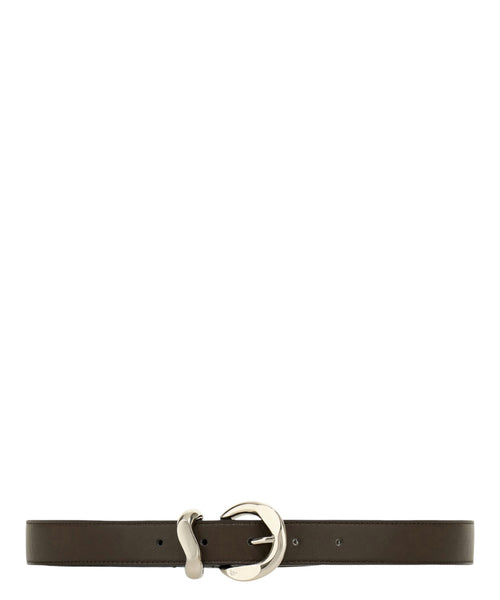Cintura Pelle Bovina con Fibbia in Metallo Elegante
