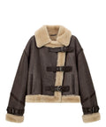 Giubbotto Donna in Shearling e Pelle di Agnello