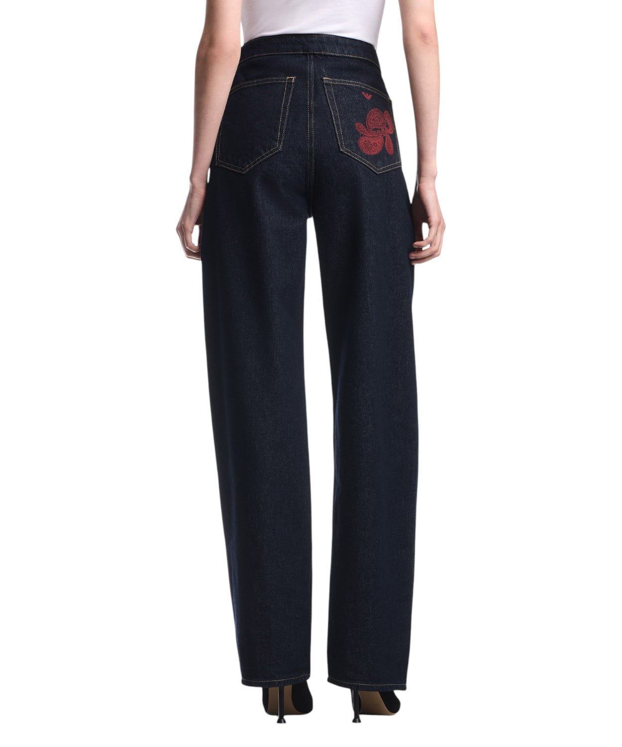 Jeans Emporio Armani Donna con Ricamo Paisley