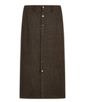 Gonna Emporio Armani Boteh Slim in Jersey con Bottoni