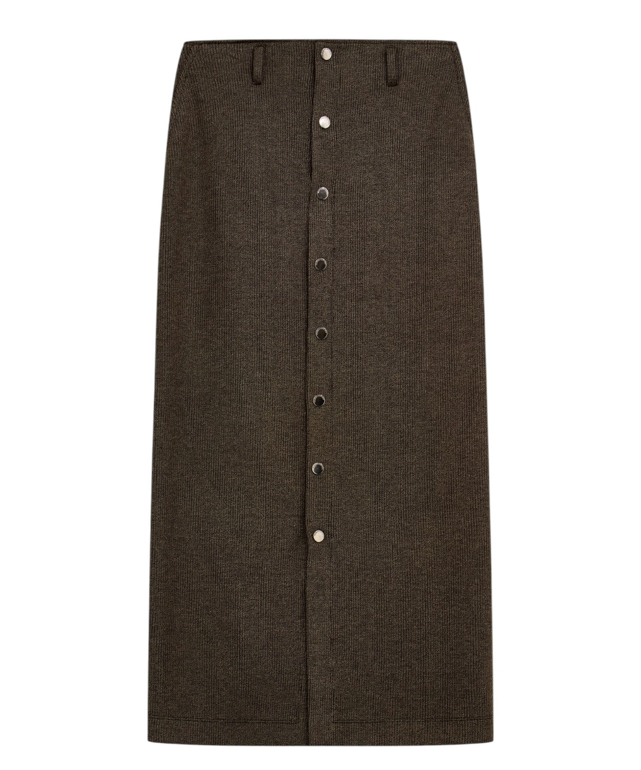 Gonna Emporio Armani Boteh Slim in Jersey con Bottoni