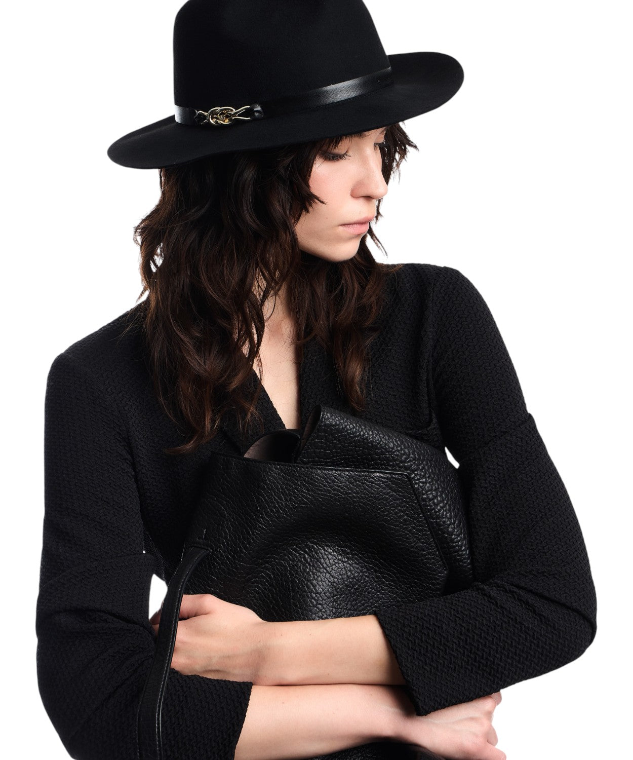 Fedora in Lana Merino Made in Italy con Catena Metallica