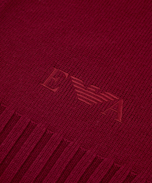 Sciarpa in Lana Vergine Made in Italy con Logo